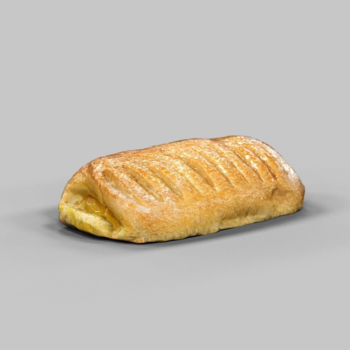 Pudding Cake Low-poly 3D model_2