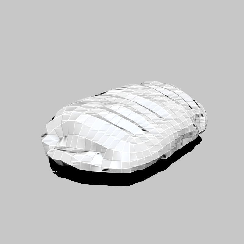 Pudding Cake Low-poly 3D model_1