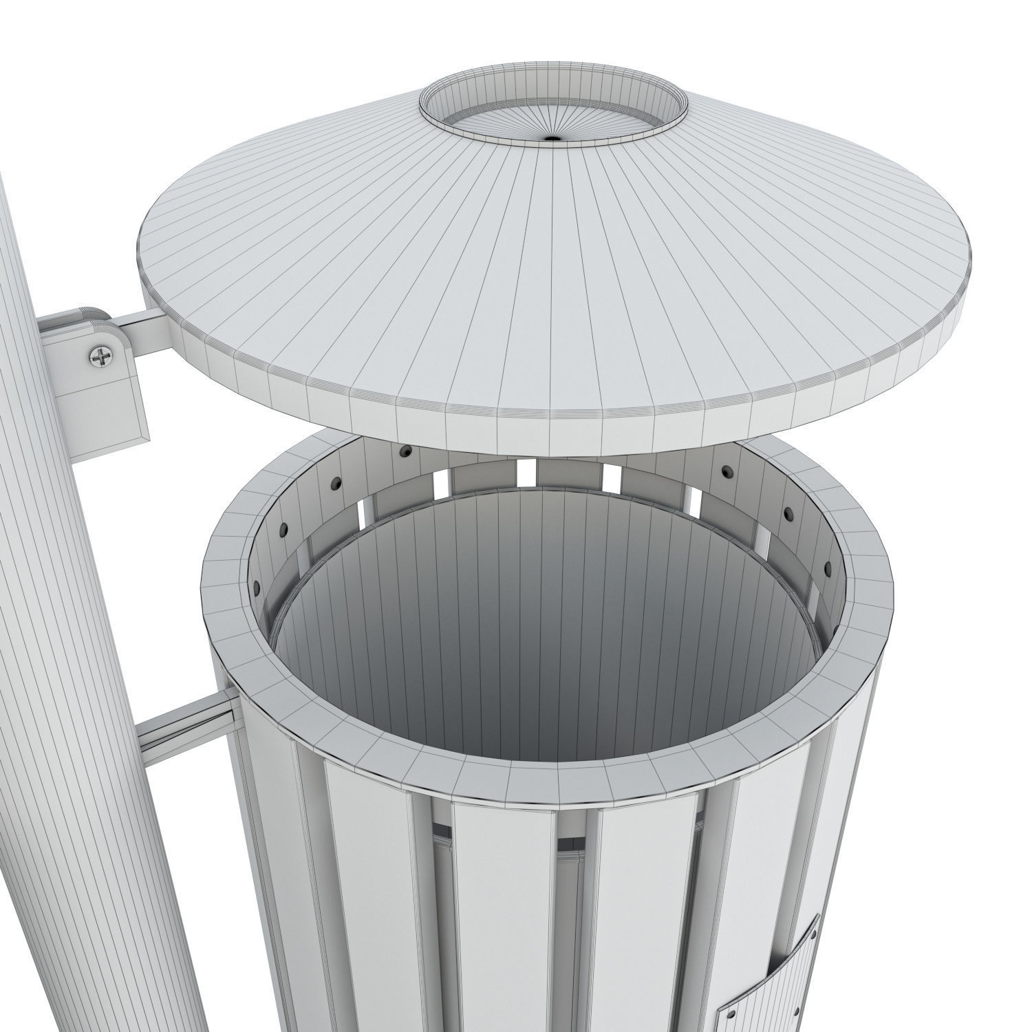 Garbage urn 3D model_5