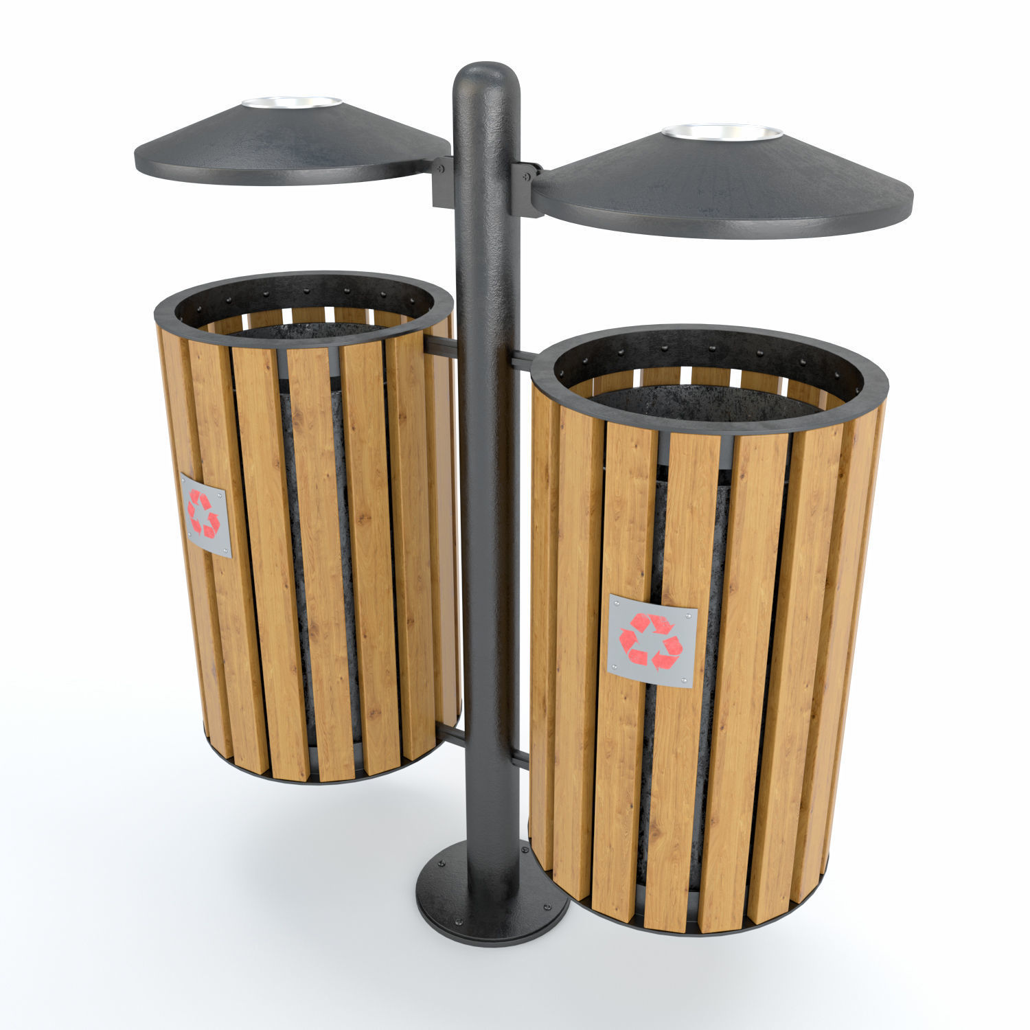 Garbage urn 3D model_1