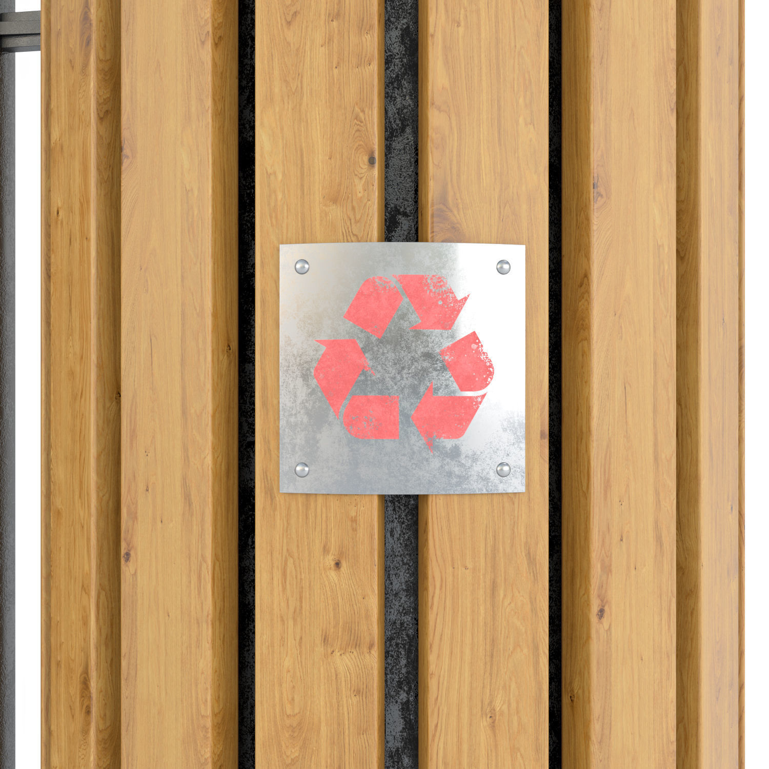 Garbage urn 3D model_2