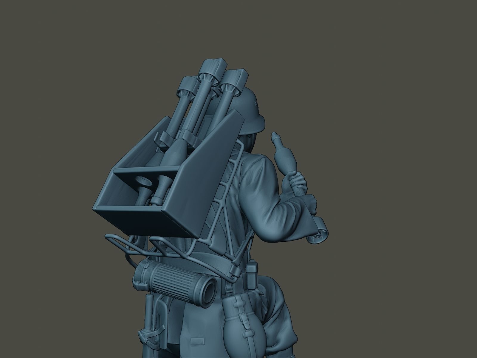 German soldier ww2 Rocket G4 3D print model_20