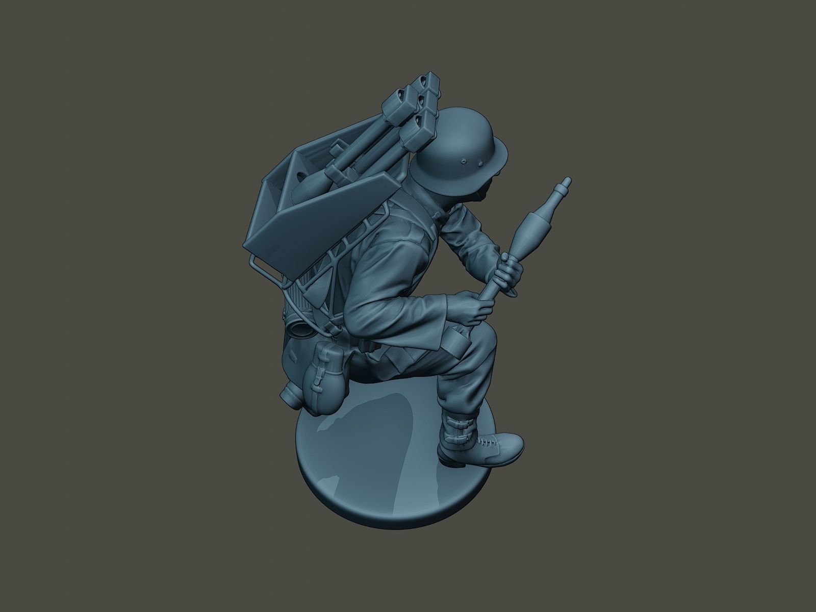 German soldier ww2 Rocket G4 3D print model_21