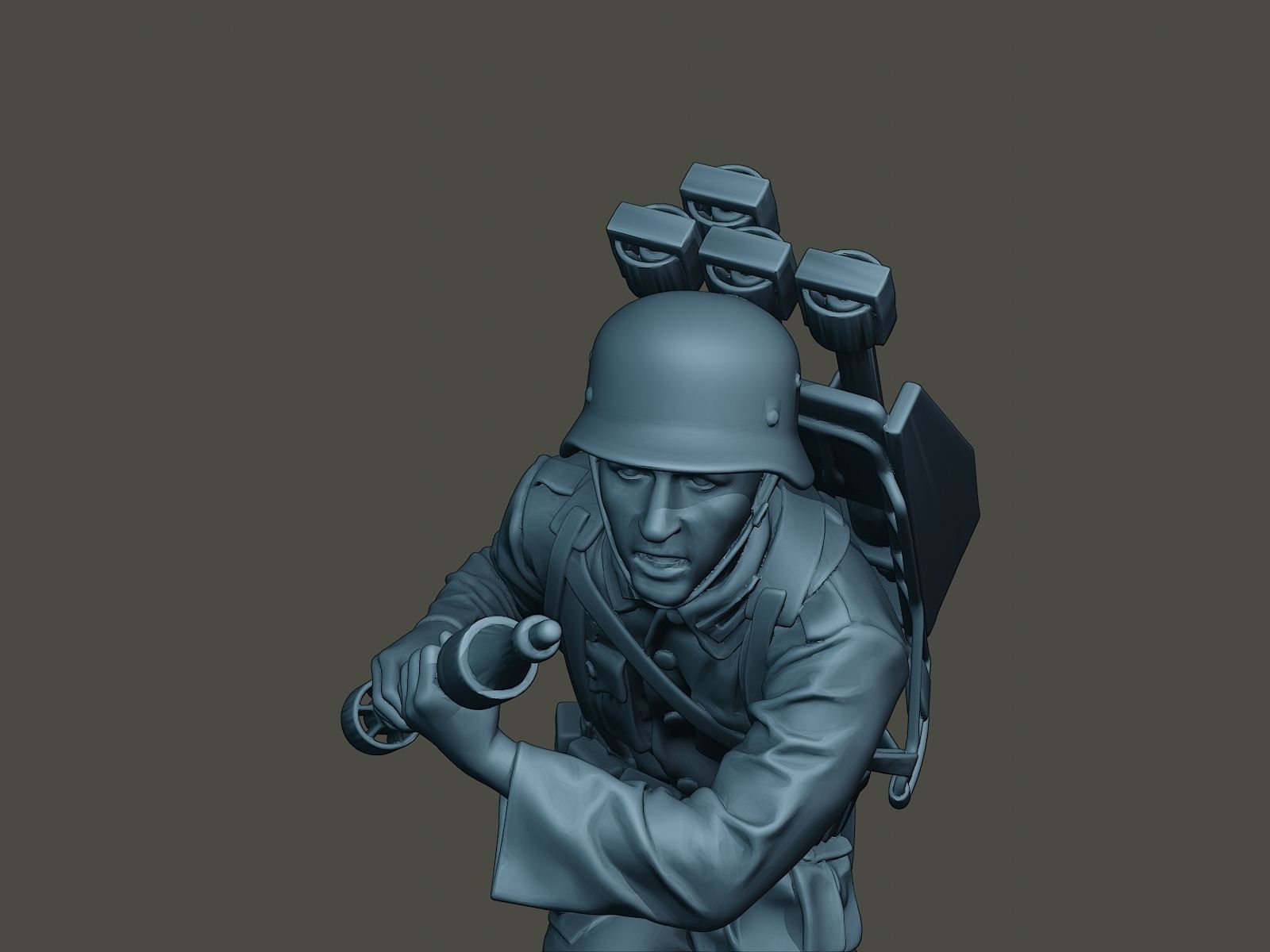 German soldier ww2 Rocket G4 3D print model_18
