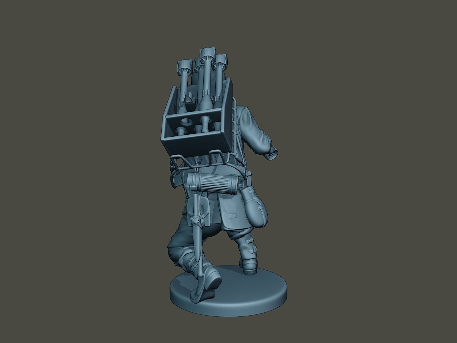 German soldier ww2 Rocket G4 3D print model_4