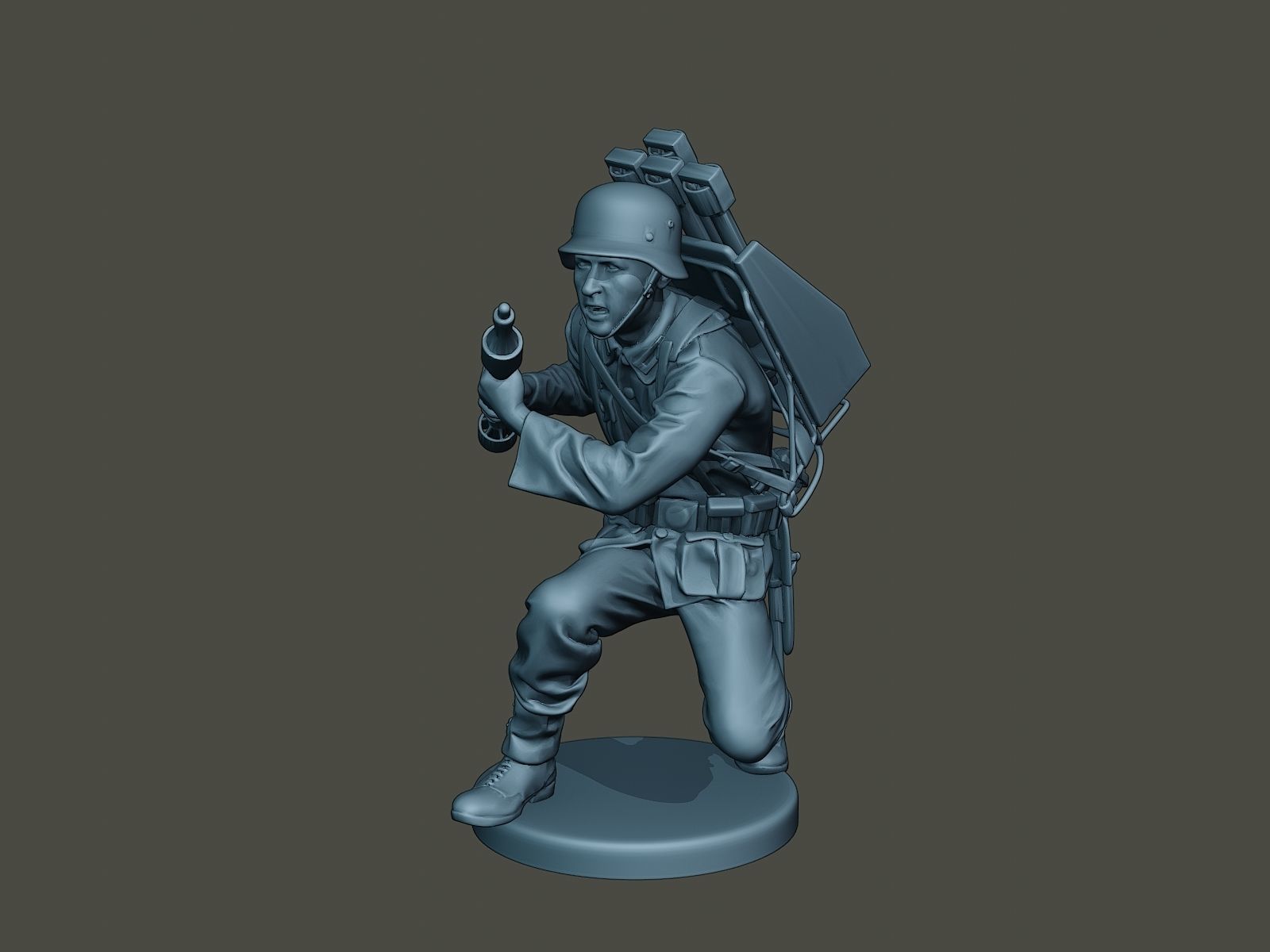 German soldier ww2 Rocket G4 3D print model_10