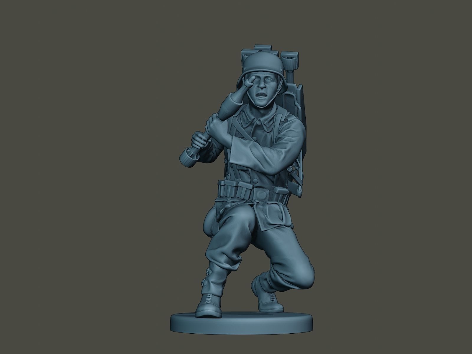German soldier ww2 Rocket G4 3D print model_12