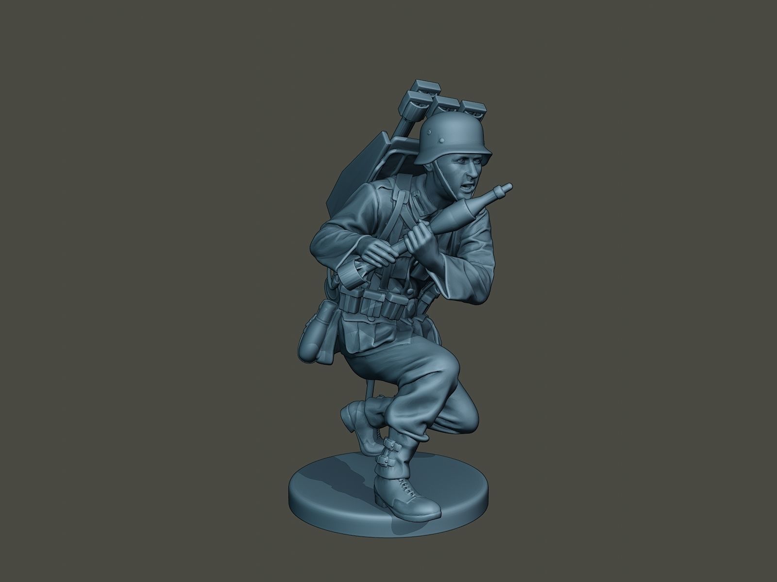 German soldier ww2 Rocket G4 3D print model_8