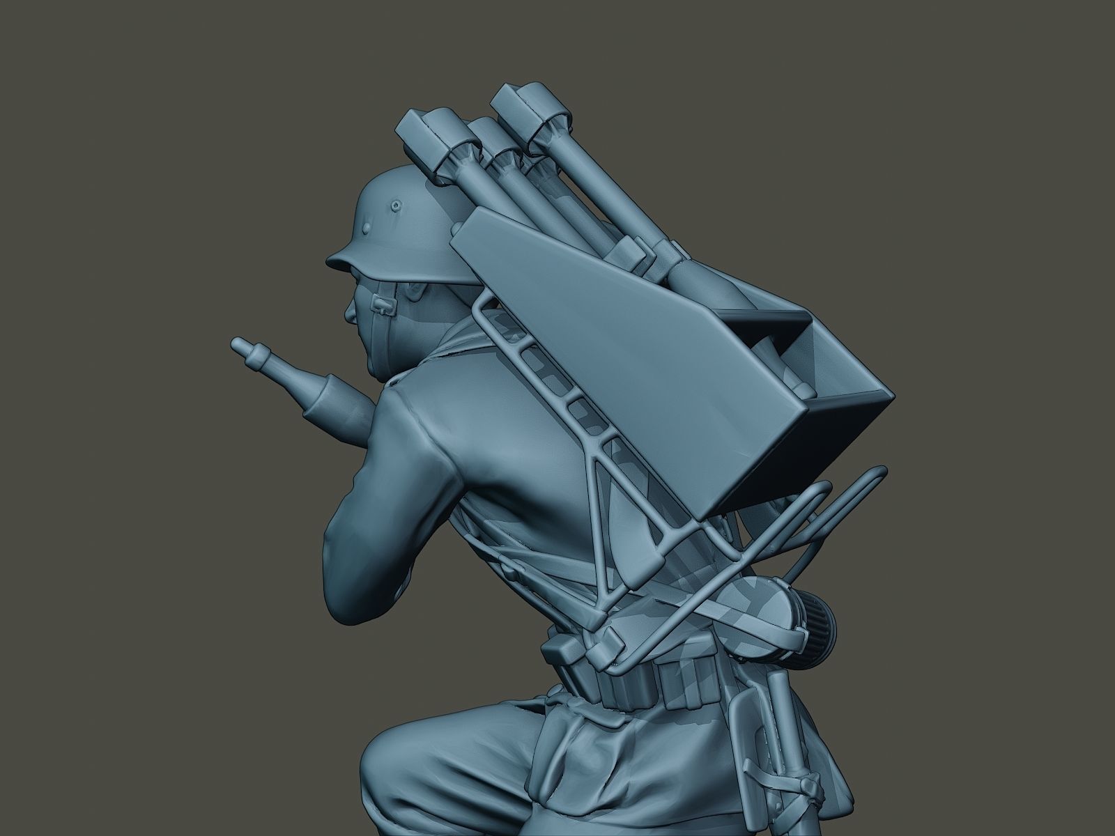 German soldier ww2 Rocket G4 3D print model_16