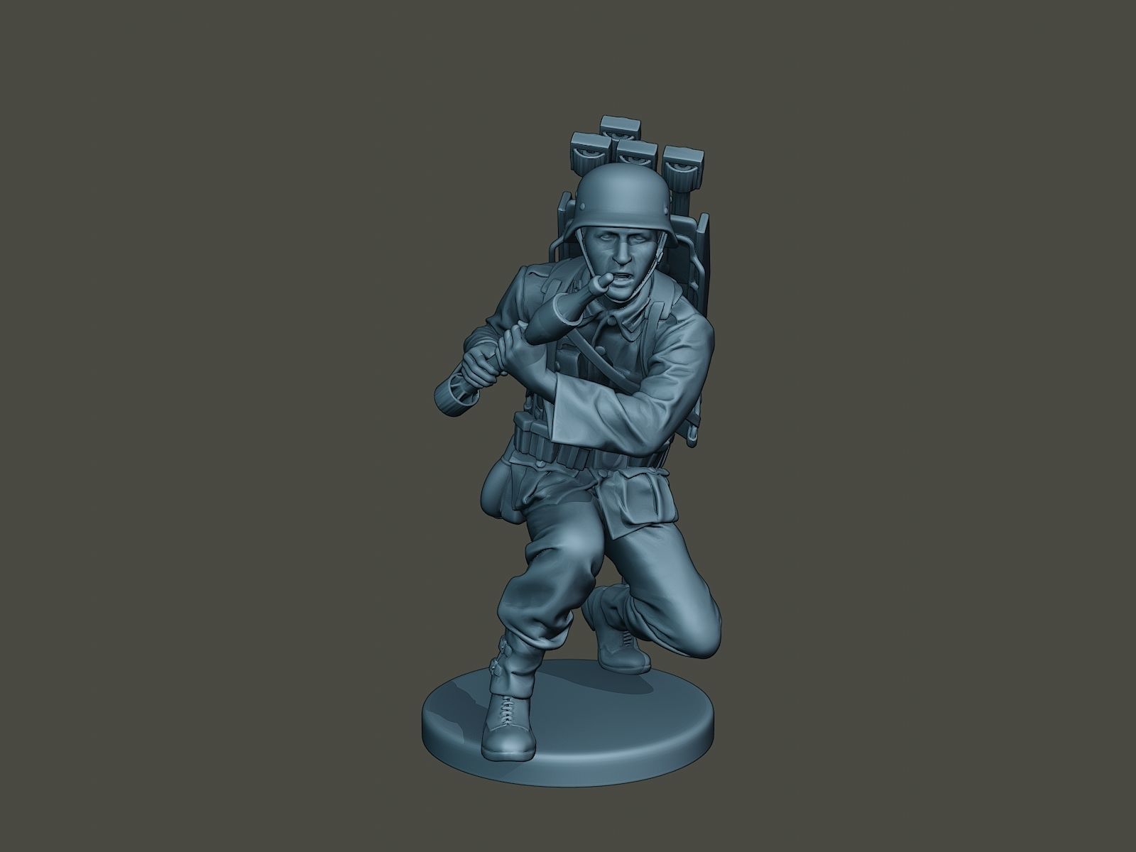 German soldier ww2 Rocket G4 3D print model_9
