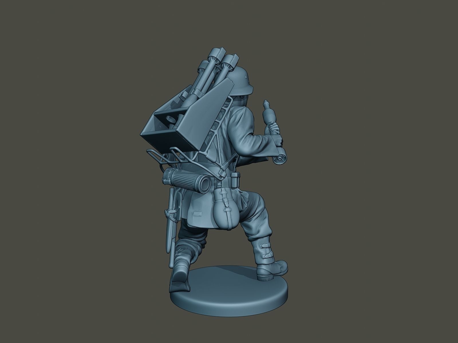 German soldier ww2 Rocket G4 3D print model_5