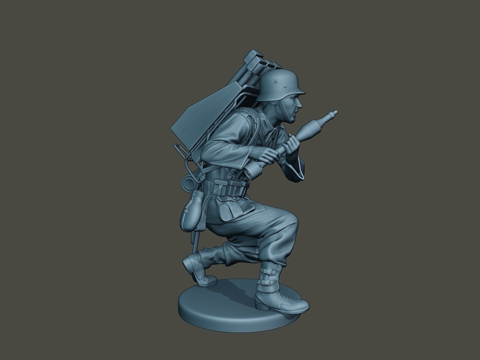 German soldier ww2 Rocket G4 3D print model_7