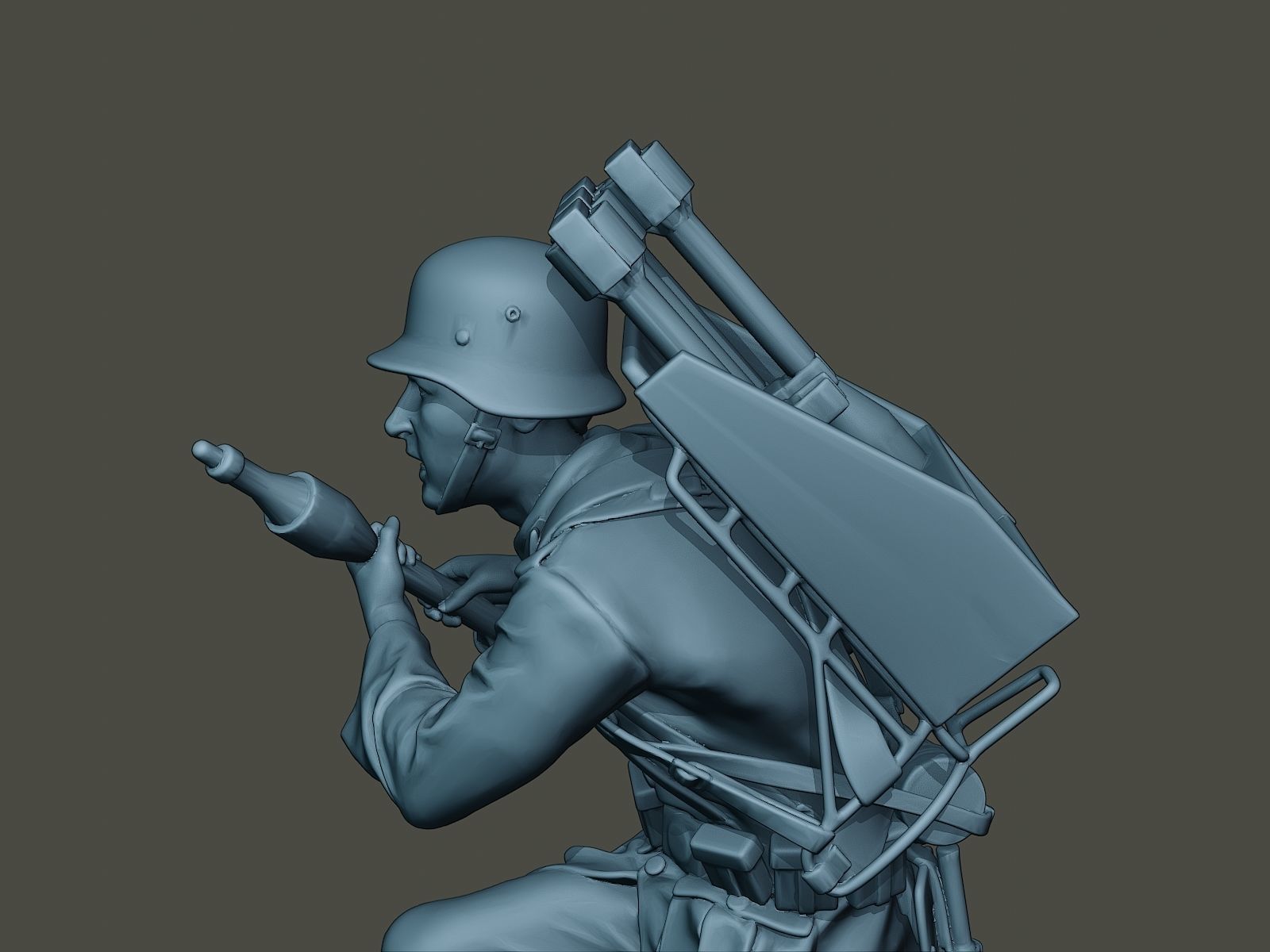 German soldier ww2 Rocket G4 3D print model_17