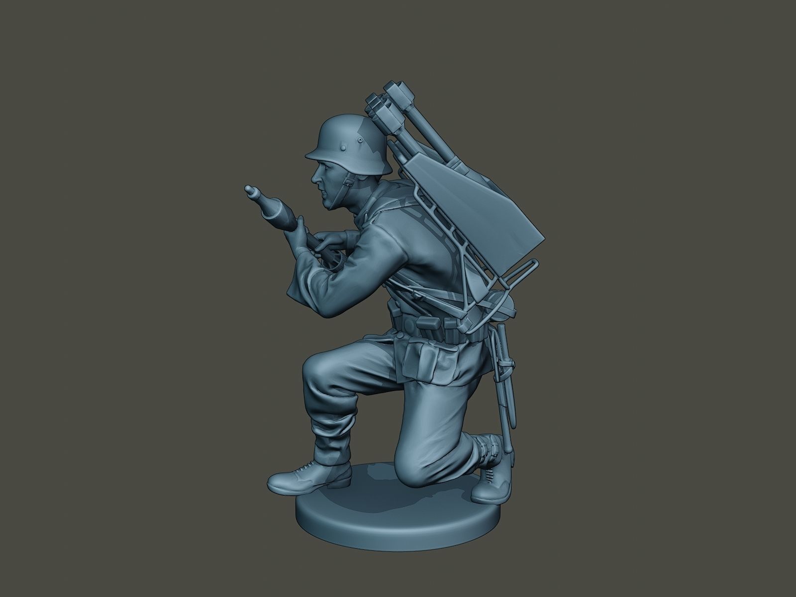 German soldier ww2 Rocket G4 3D print model_1