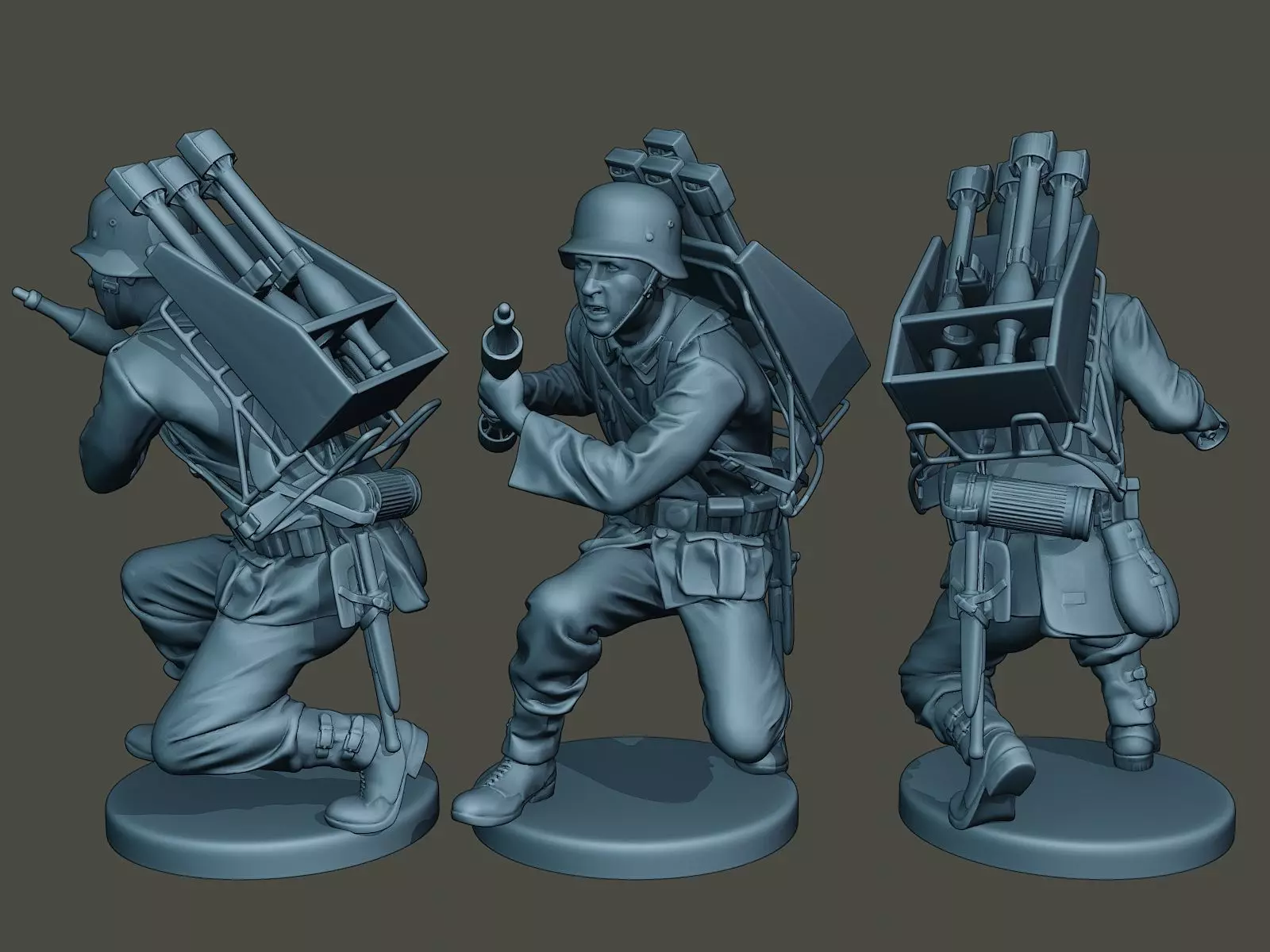 German soldier ww2 Rocket G4 3D print model_0