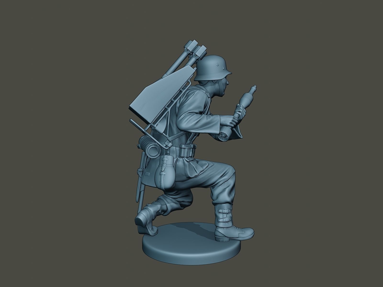 German soldier ww2 Rocket G4 3D print model_6