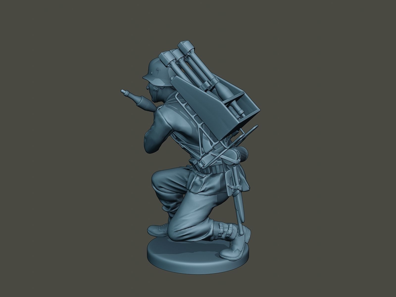 German soldier ww2 Rocket G4 3D print model_2