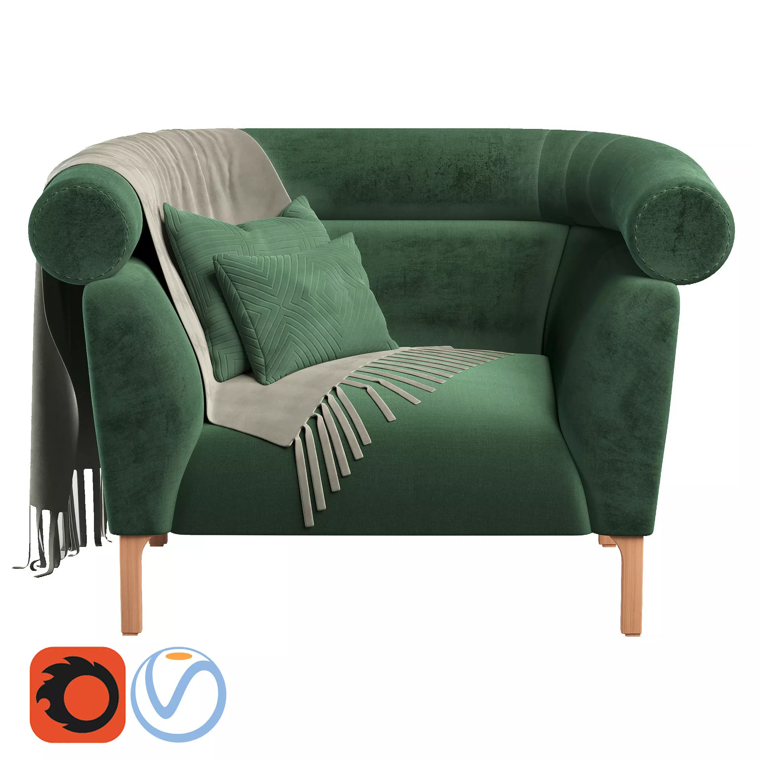 Rouble sofa 02 3D model_0