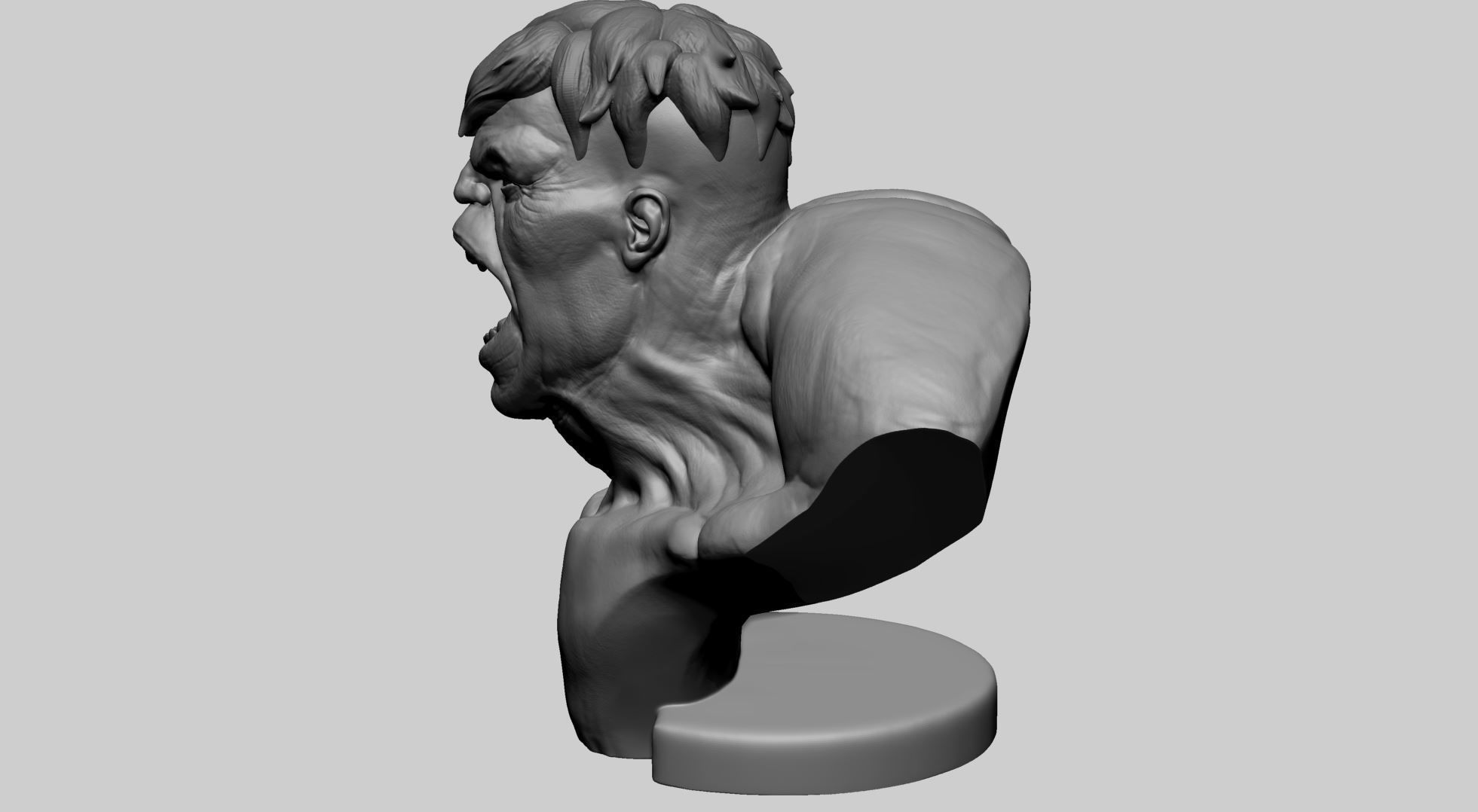 Hulk Bust 3D model_4