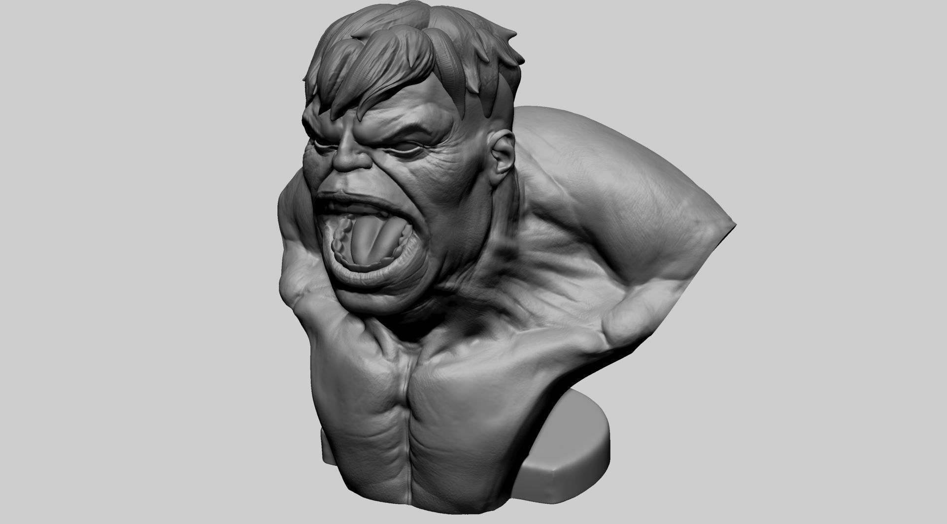 Hulk Bust 3D model_5