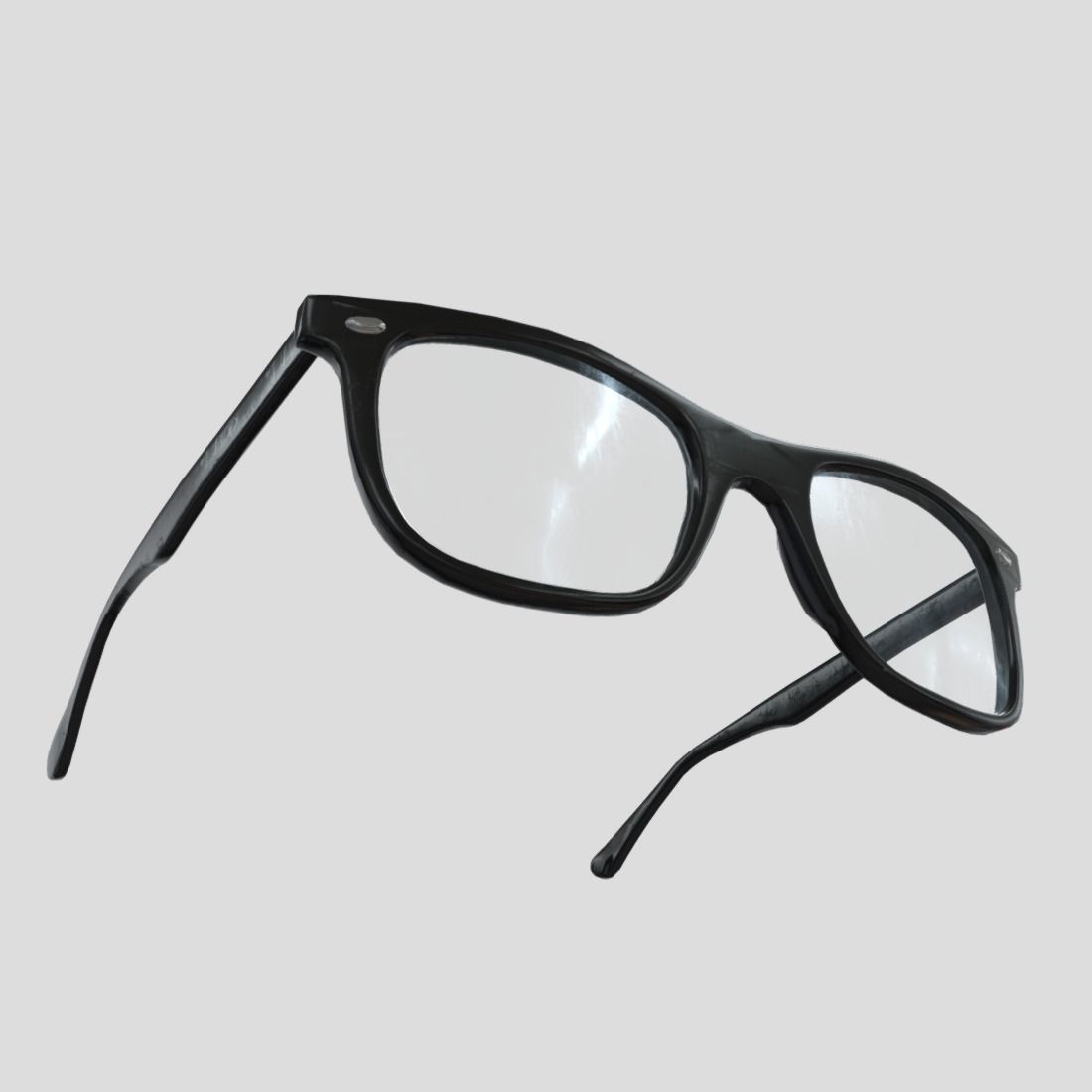 Glasses 2 Low-poly 3D model_13