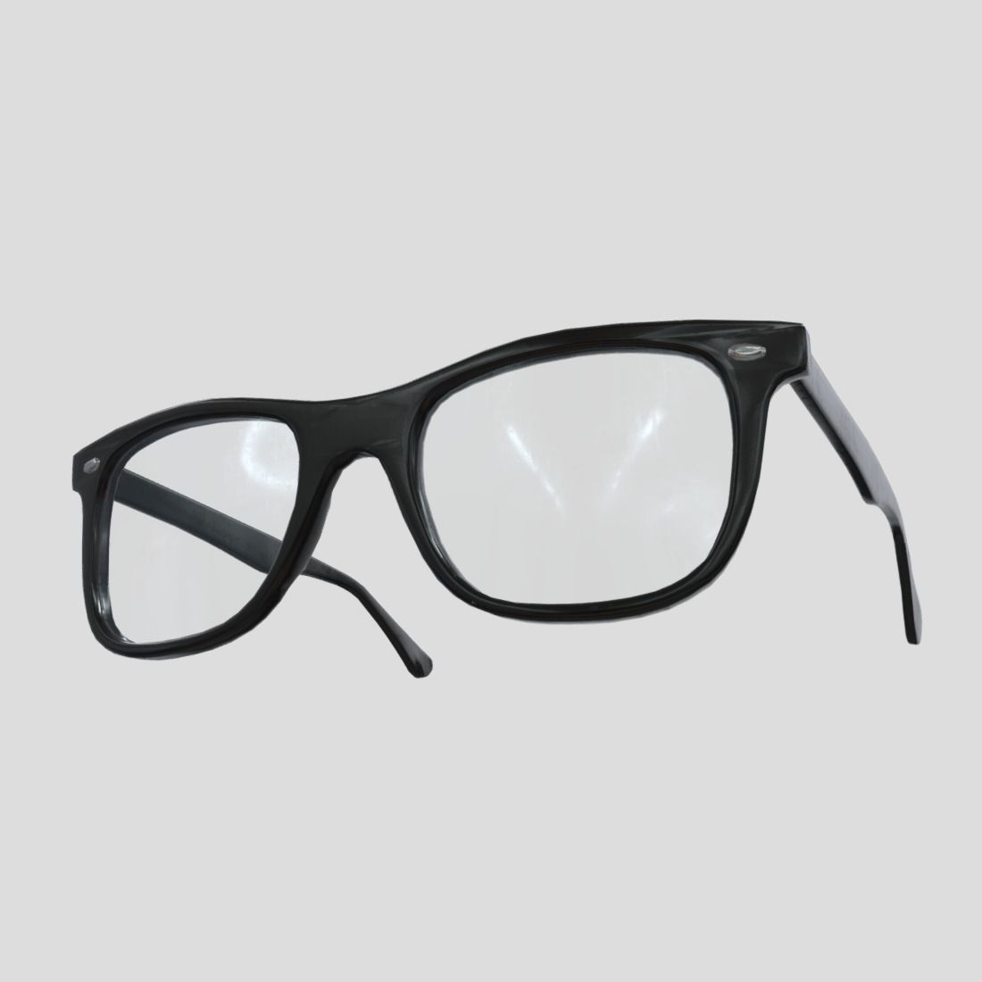 Glasses 2 Low-poly 3D model_15