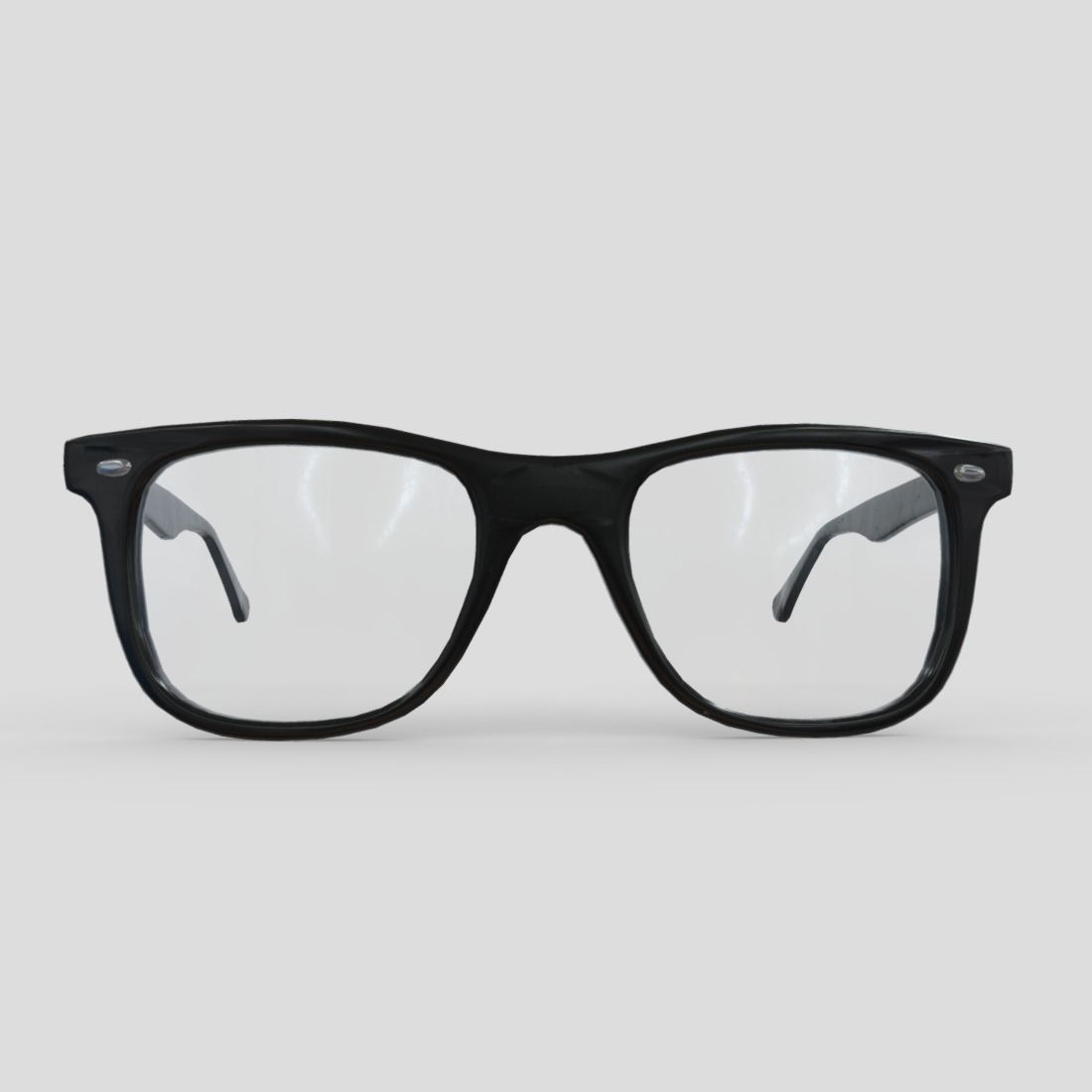Glasses 2 Low-poly 3D model_2