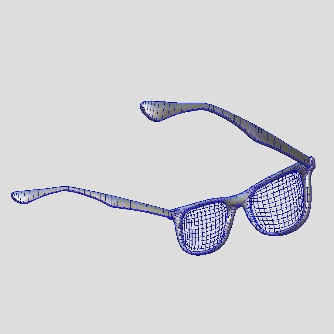 Glasses 2 Low-poly 3D model_12