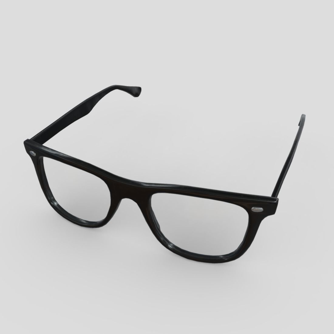 Glasses 2 Low-poly 3D model_4