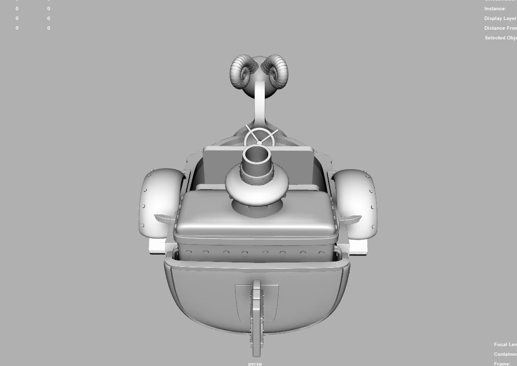 Mini Merry - One Piece Low-poly 3D model_9