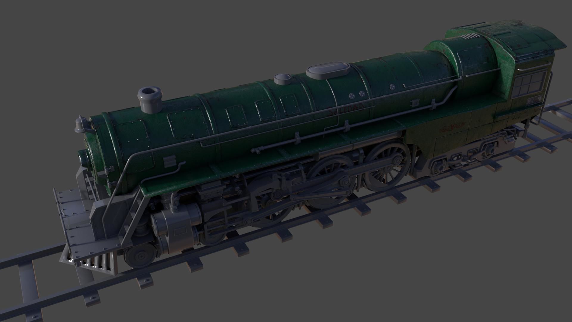 Berkshire steam locomotive 3D model_2