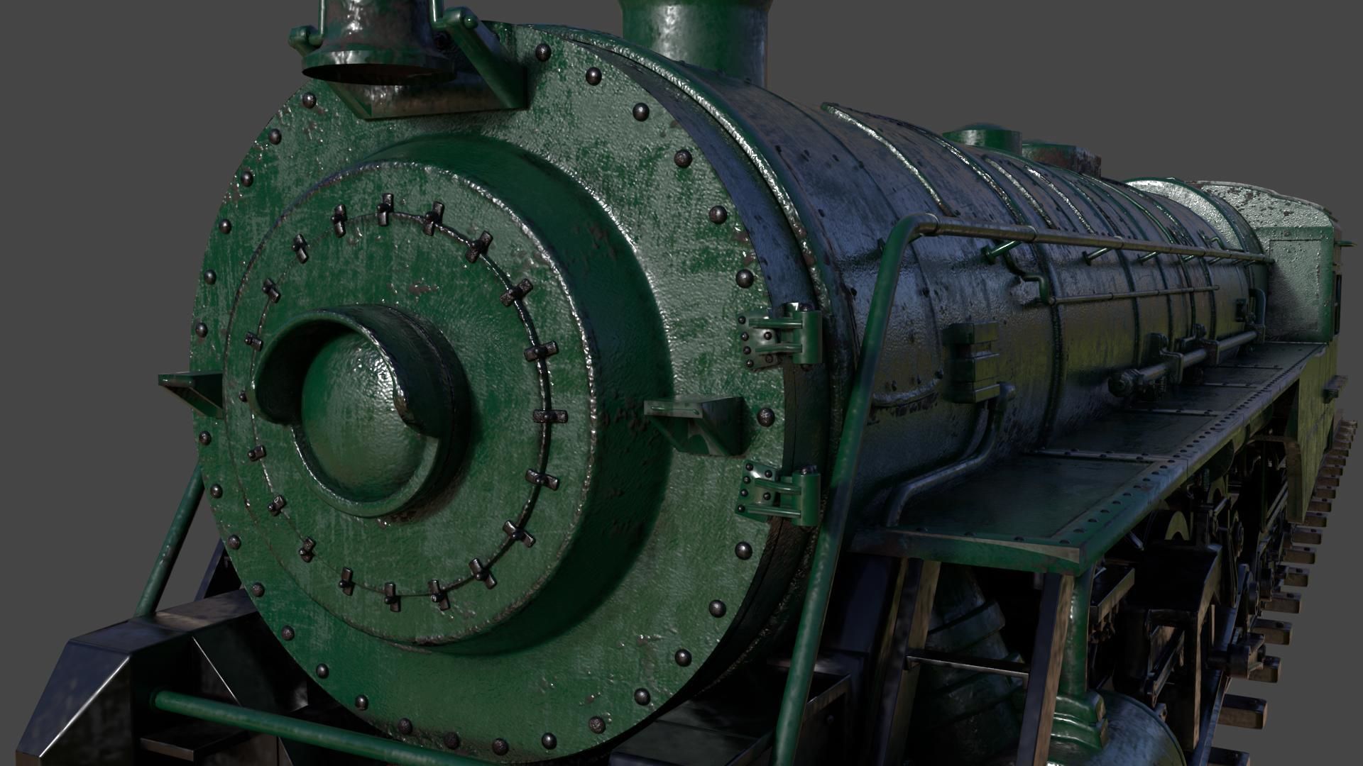 Berkshire steam locomotive 3D model_6