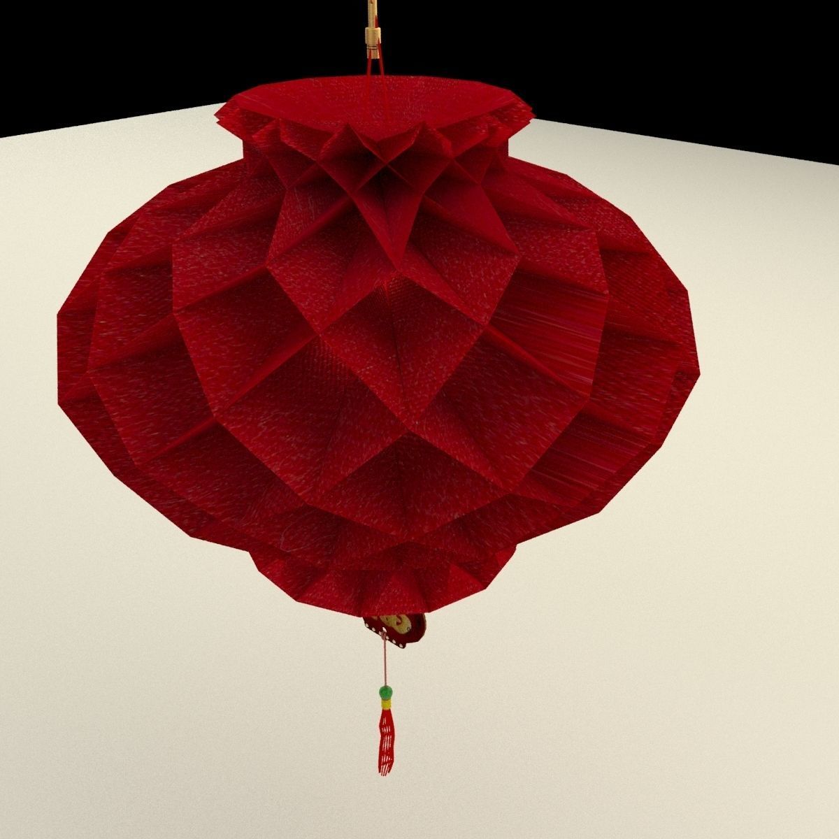 Chinese Honeycomb Lantern 3D model_4