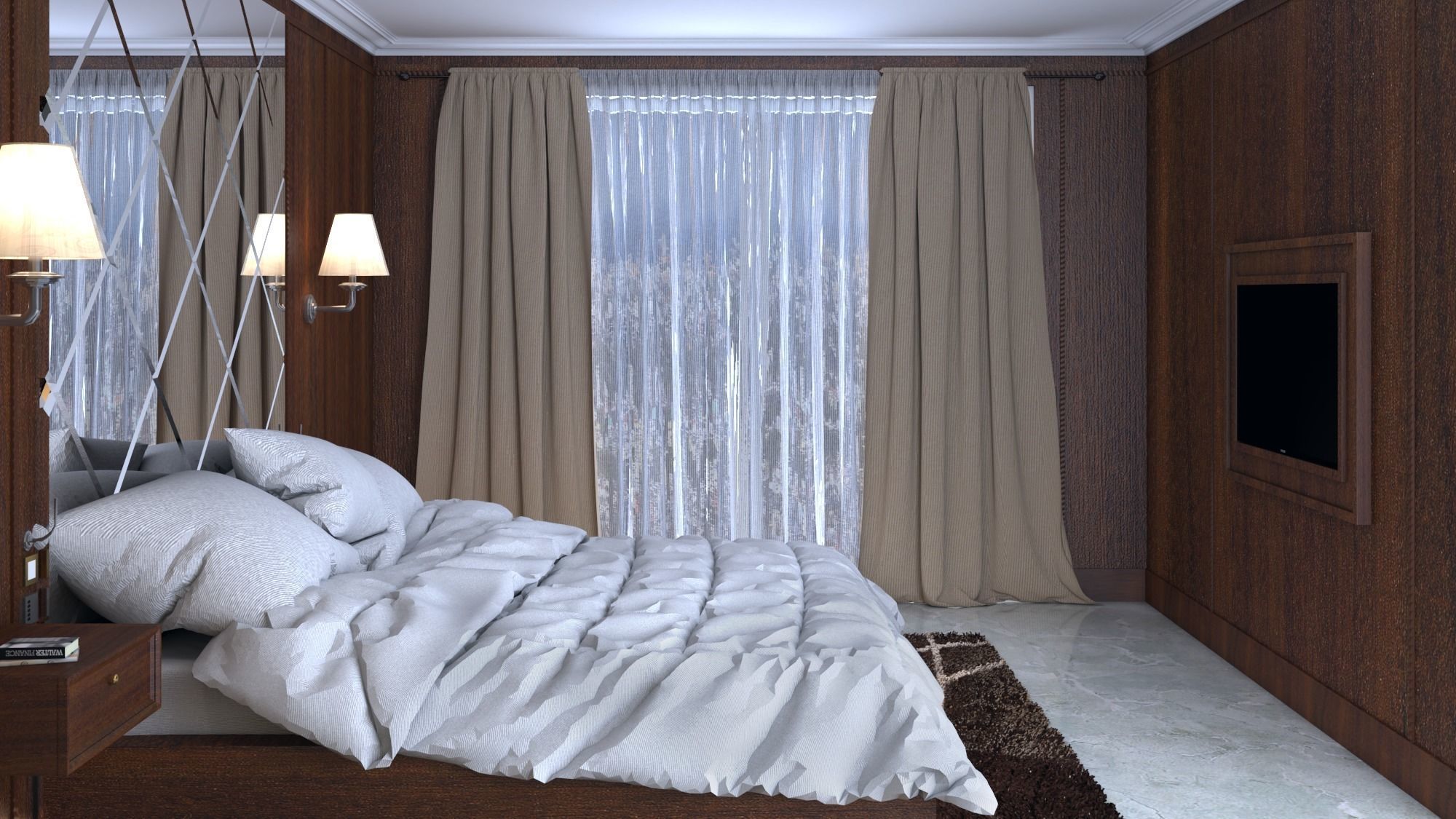 bed room  3D model_1