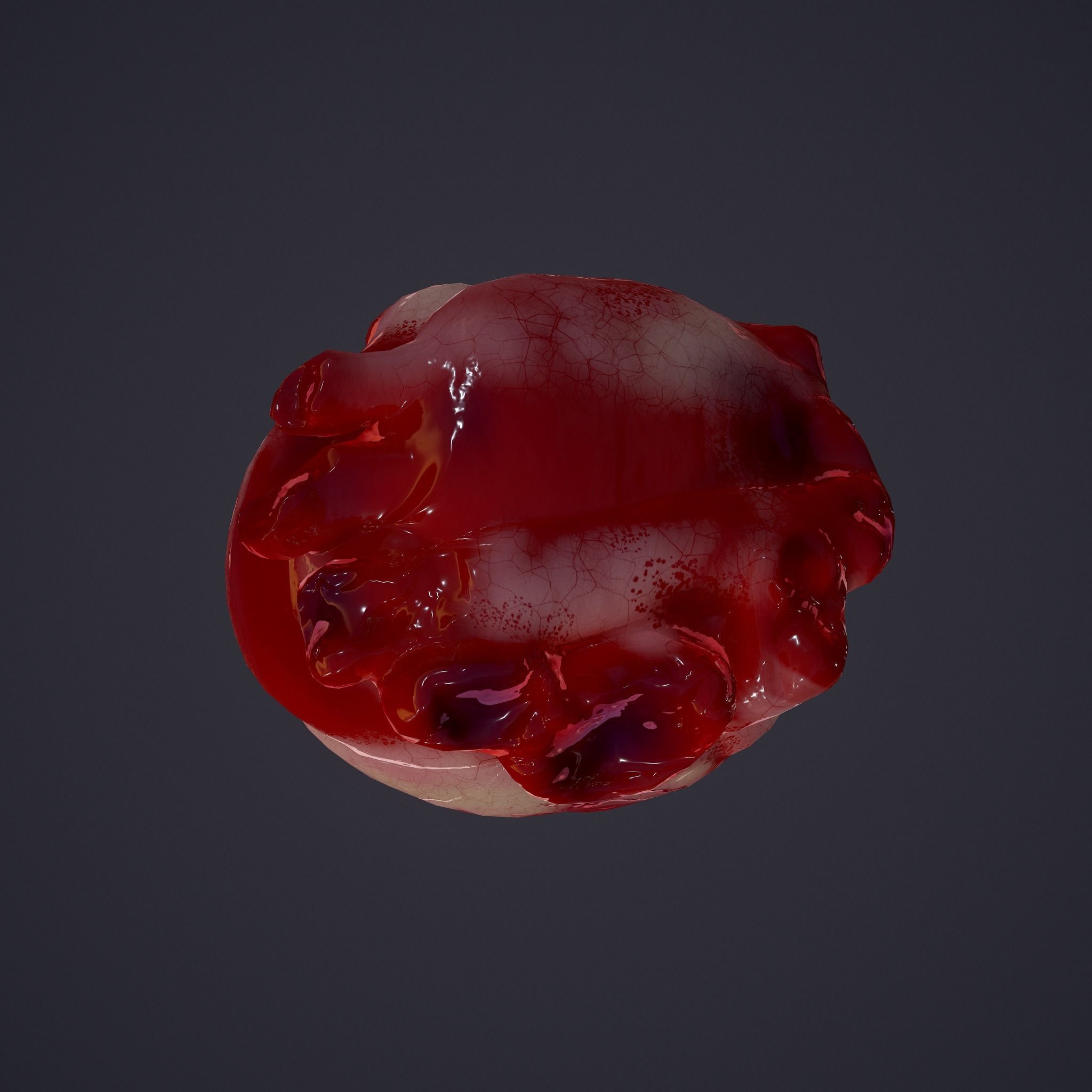 Human Heart Low-poly 3D model_11