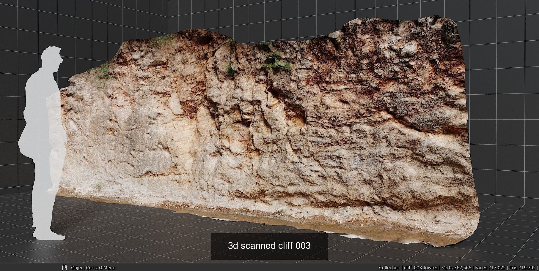 3d scanned rocks and cliffs pack 3D Model Collection_2