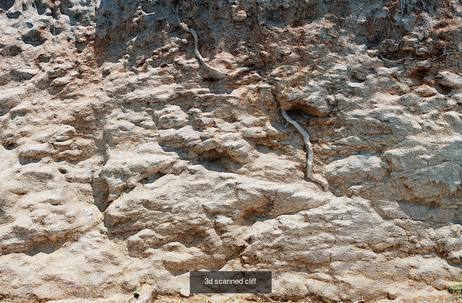 3d scanned rocks and cliffs pack 3D Model Collection_5