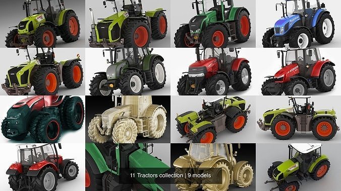 11 Tractors collection 
