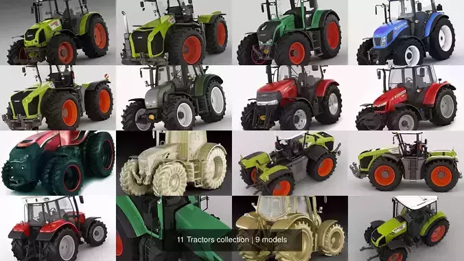 11 Tractors collection 