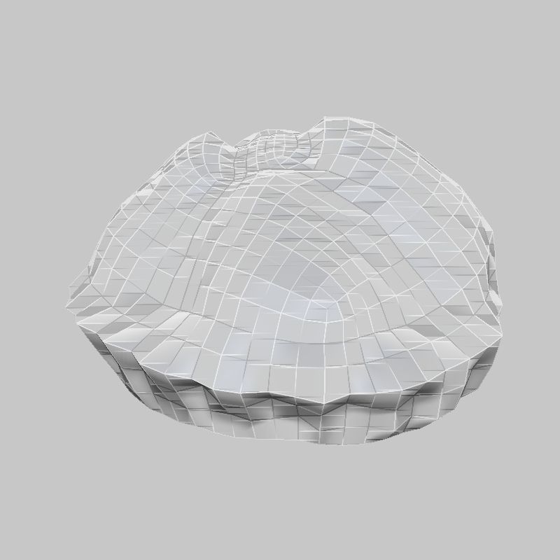 Strawberry Pie Low-poly 3D model_1