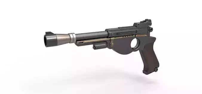Blaster pistol from The Mandalorian TV series 3D model