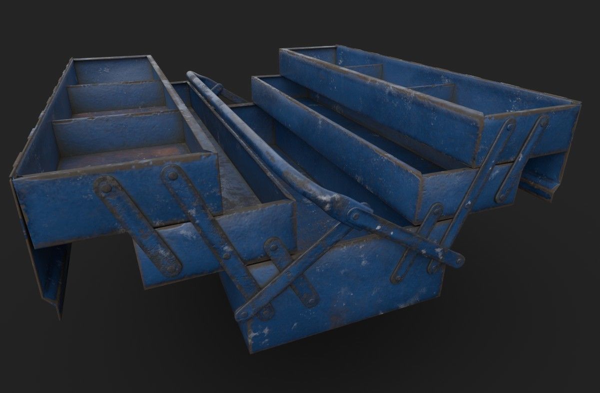 Tool Box with multiple color variations