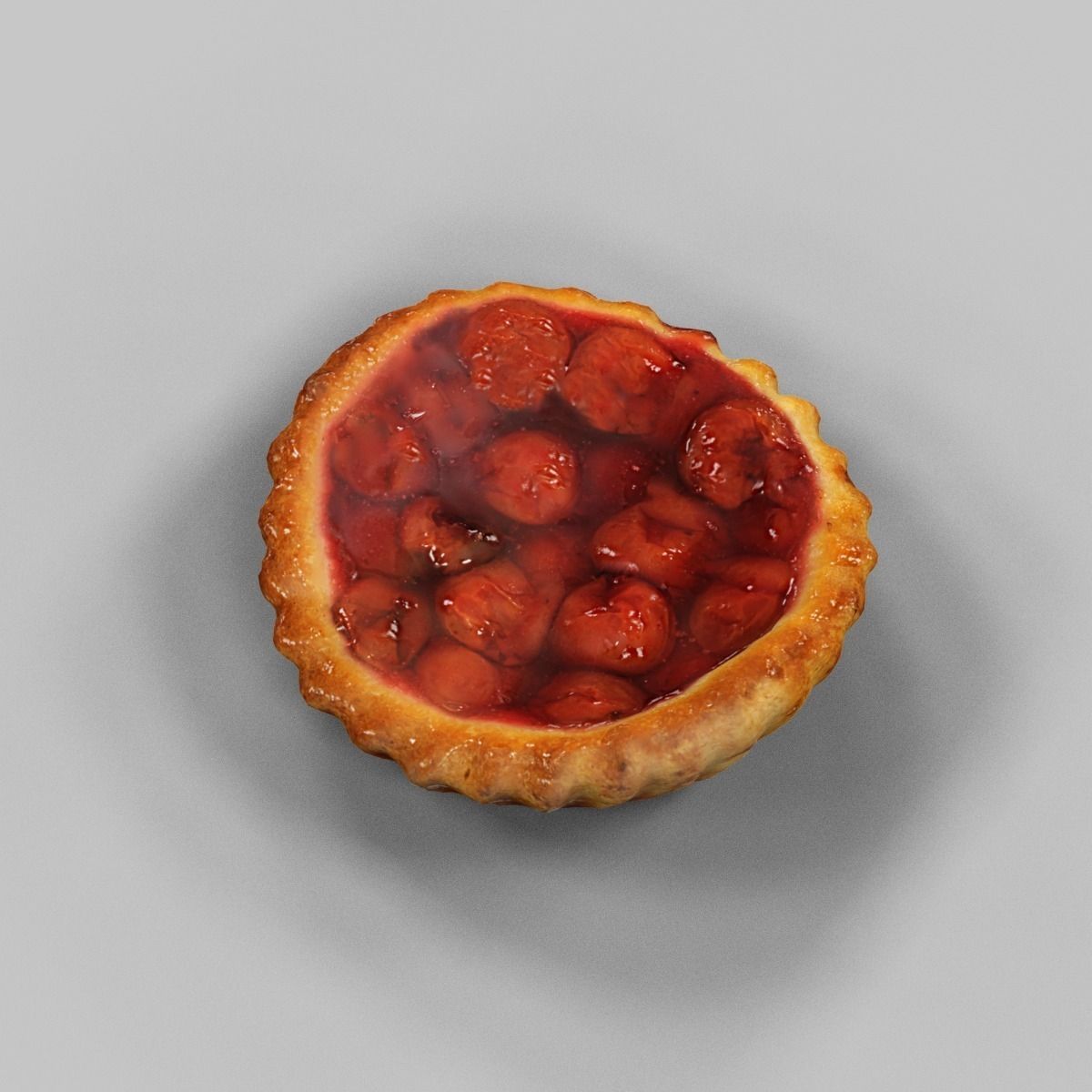 Cherry Pie Low-poly 3D model_3