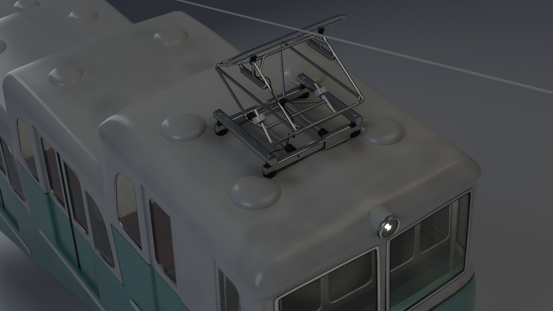 Kyiv Funicular train 1959 3D model_14