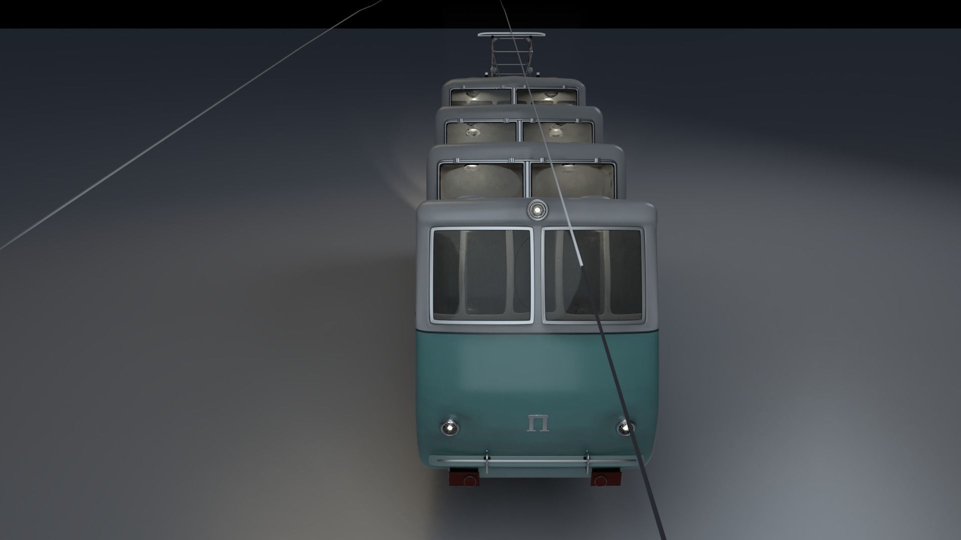 Kyiv Funicular train 1959 3D model_7