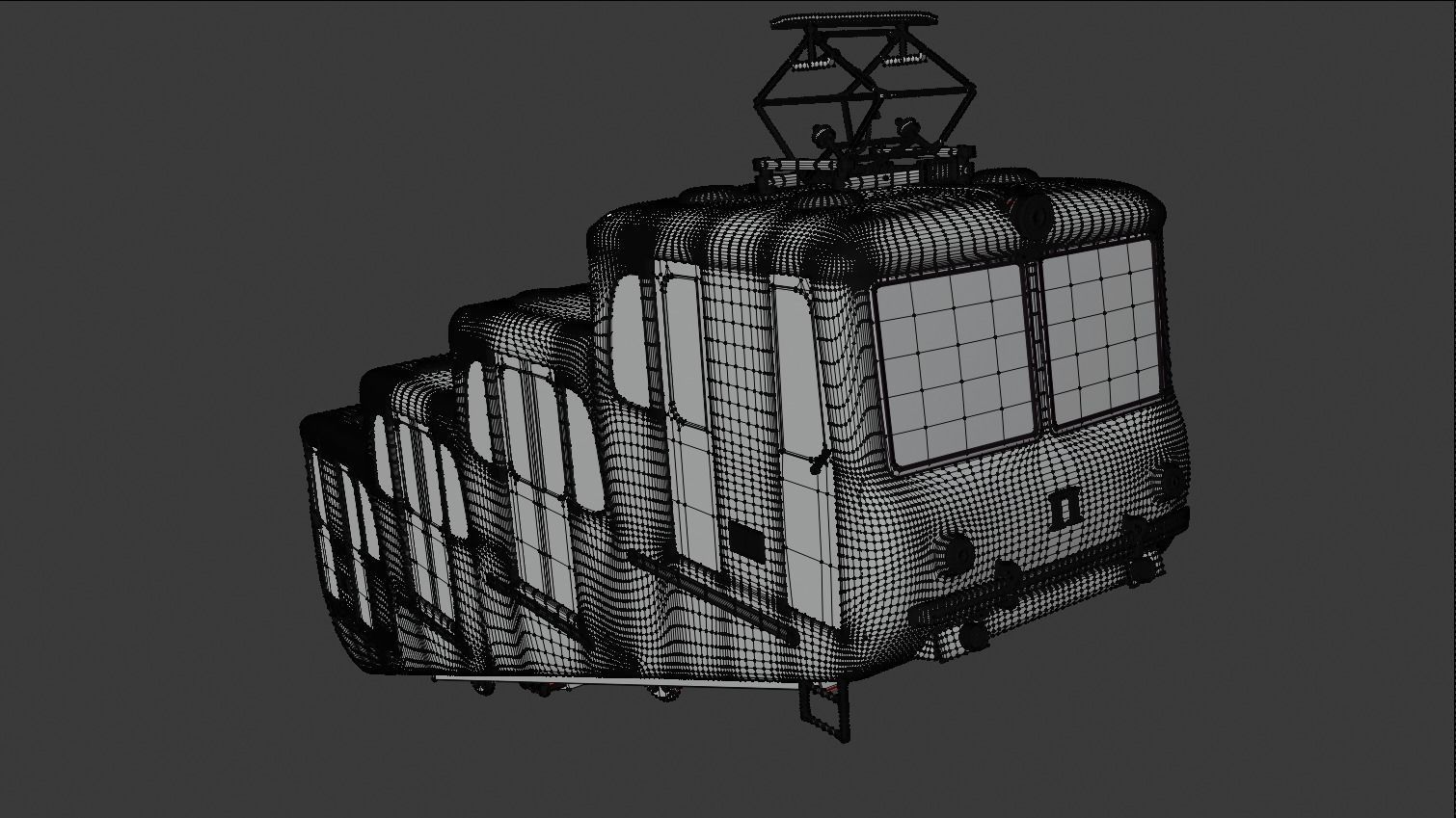Kyiv Funicular train 1959 3D model_3