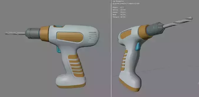 Mounted drill and drill bit