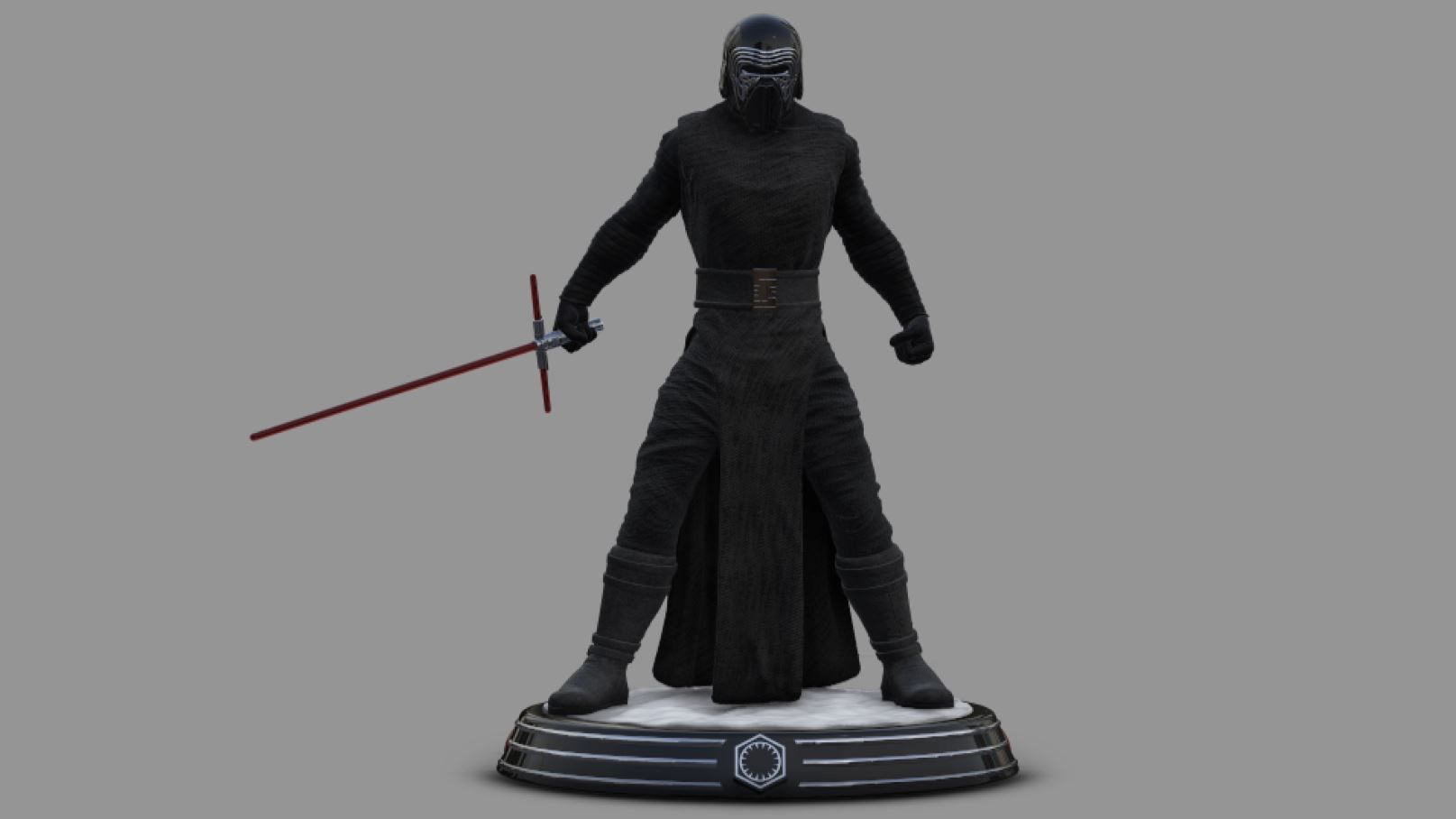 Star Wars - Kylo Ren Sith Lord 3D Print Diorama 3D print model_17