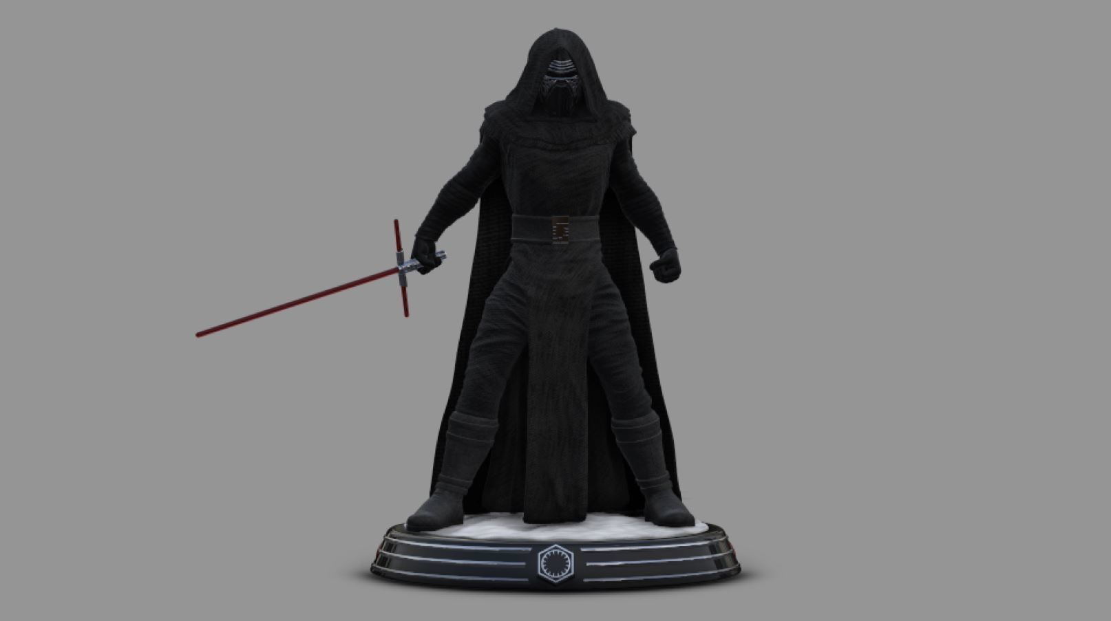 Star Wars - Kylo Ren Sith Lord 3D Print Diorama 3D print model_3