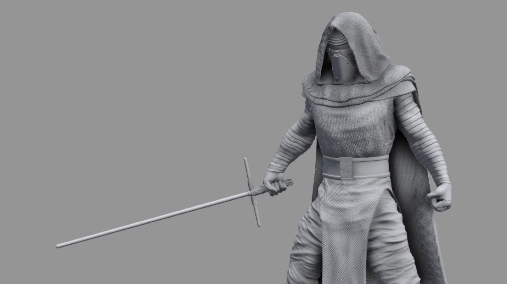 Star Wars - Kylo Ren Sith Lord 3D Print Diorama 3D print model_27